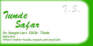 tunde safar business card